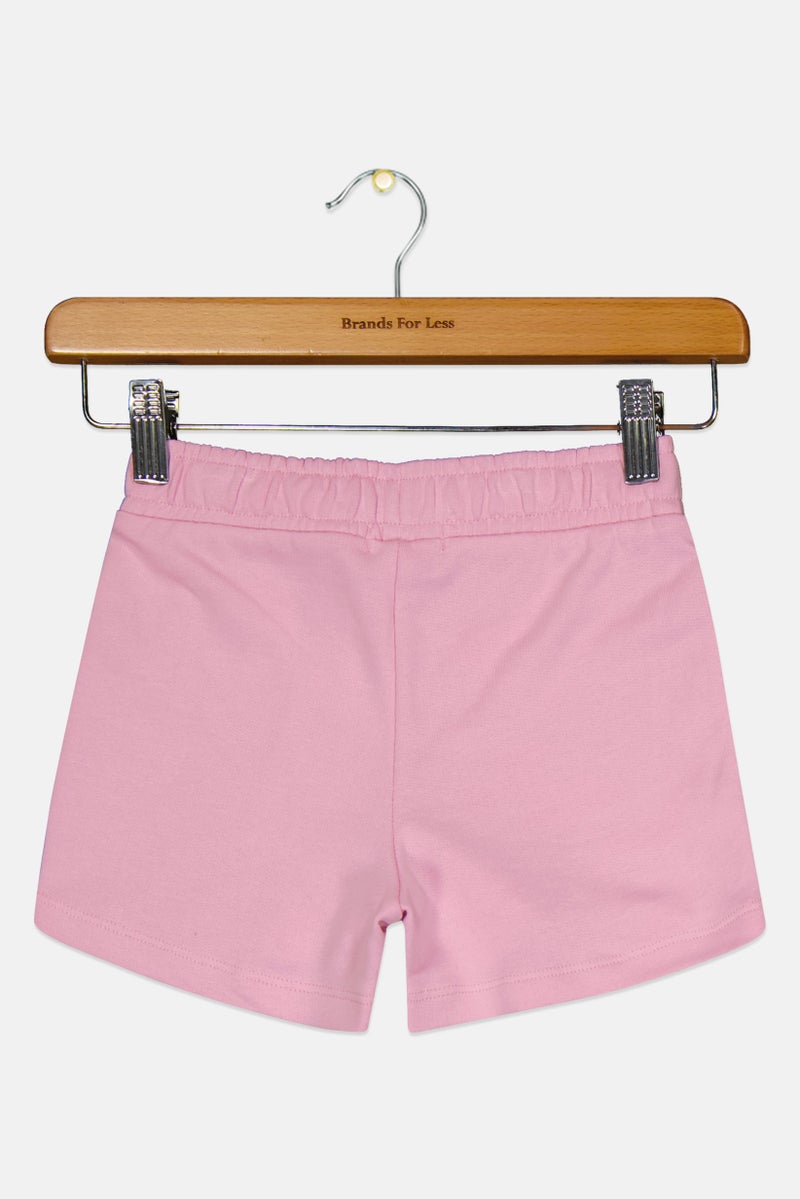 guppy Kids Girl Plain Basic Shorts, Pink - Image 3
